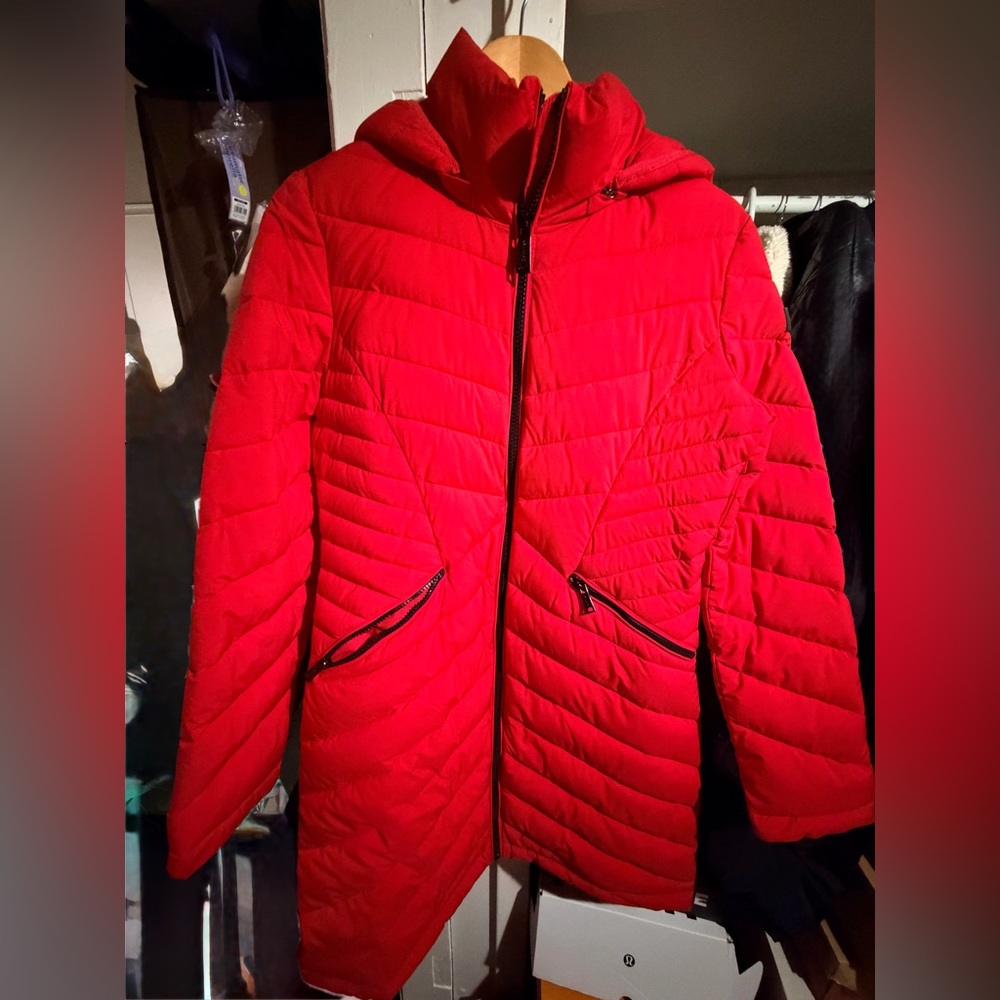 Calvin klein Red Quilted Jacket